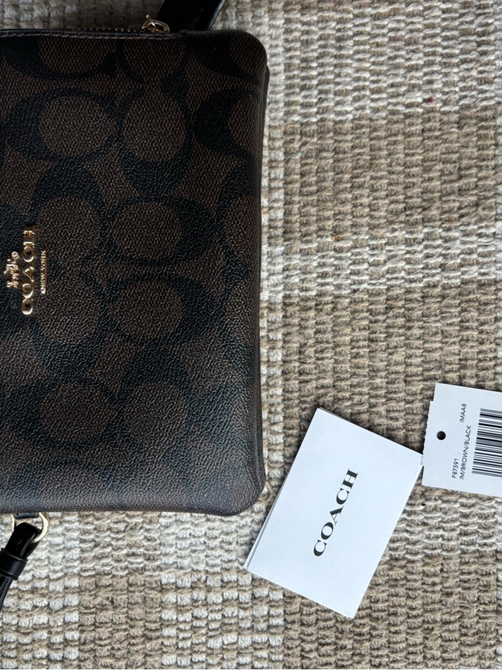 Coach double zip wallet/wristlet
